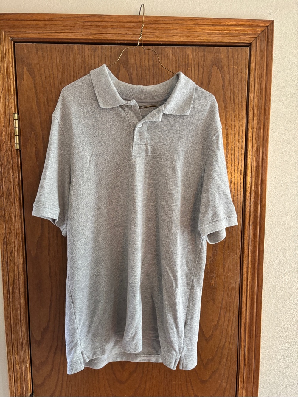 Amazon Essentials Light Gray Polo Shirt
